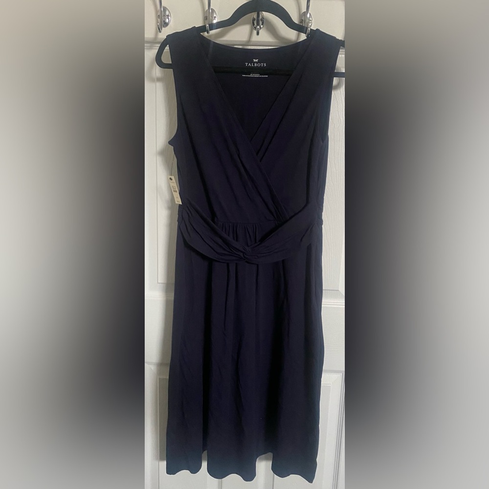 Talbots Deep Blue Midi Dress